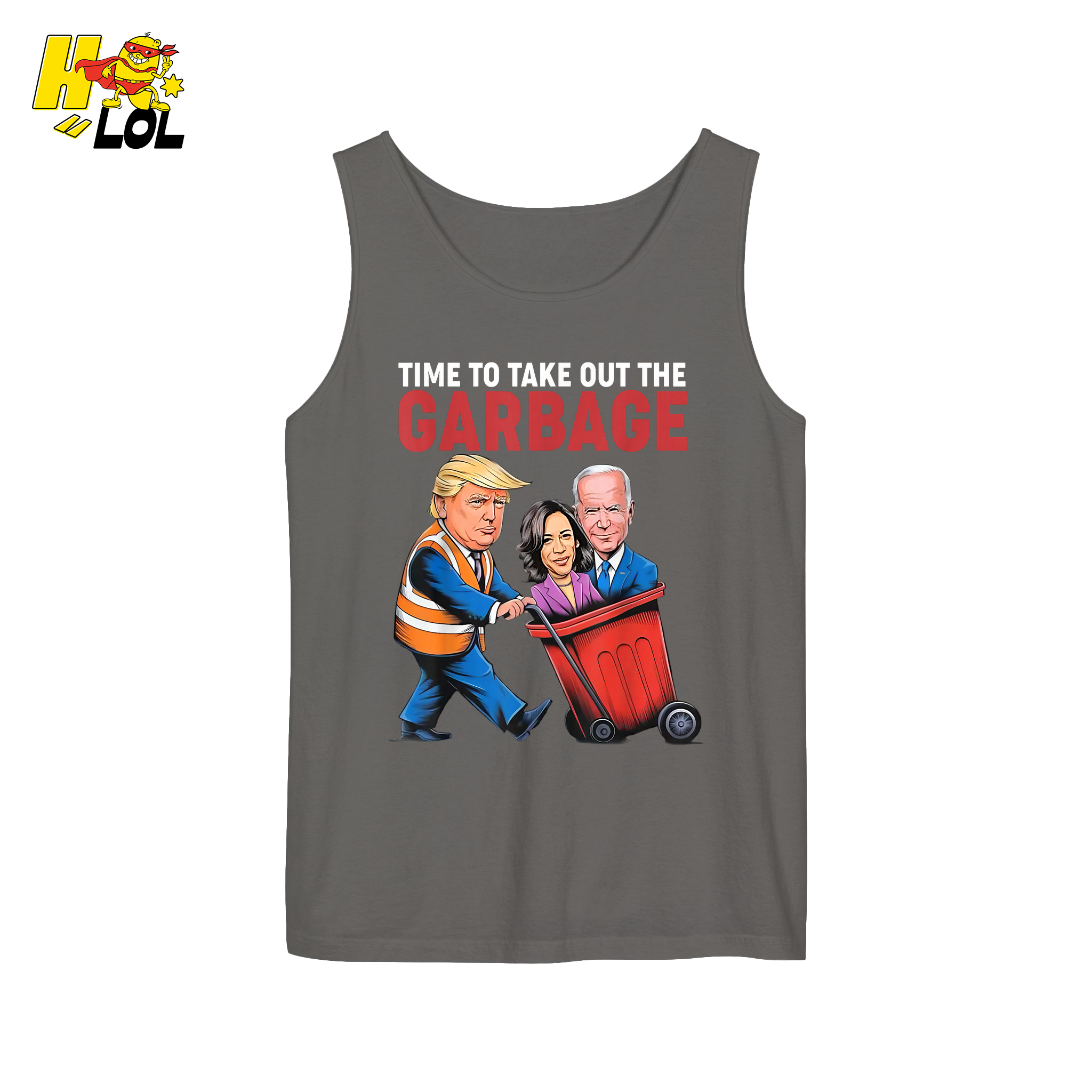 Trump Dumping Biden & Harris “Garbage” Shirt – Funny Political Satire Gift - HQLOL