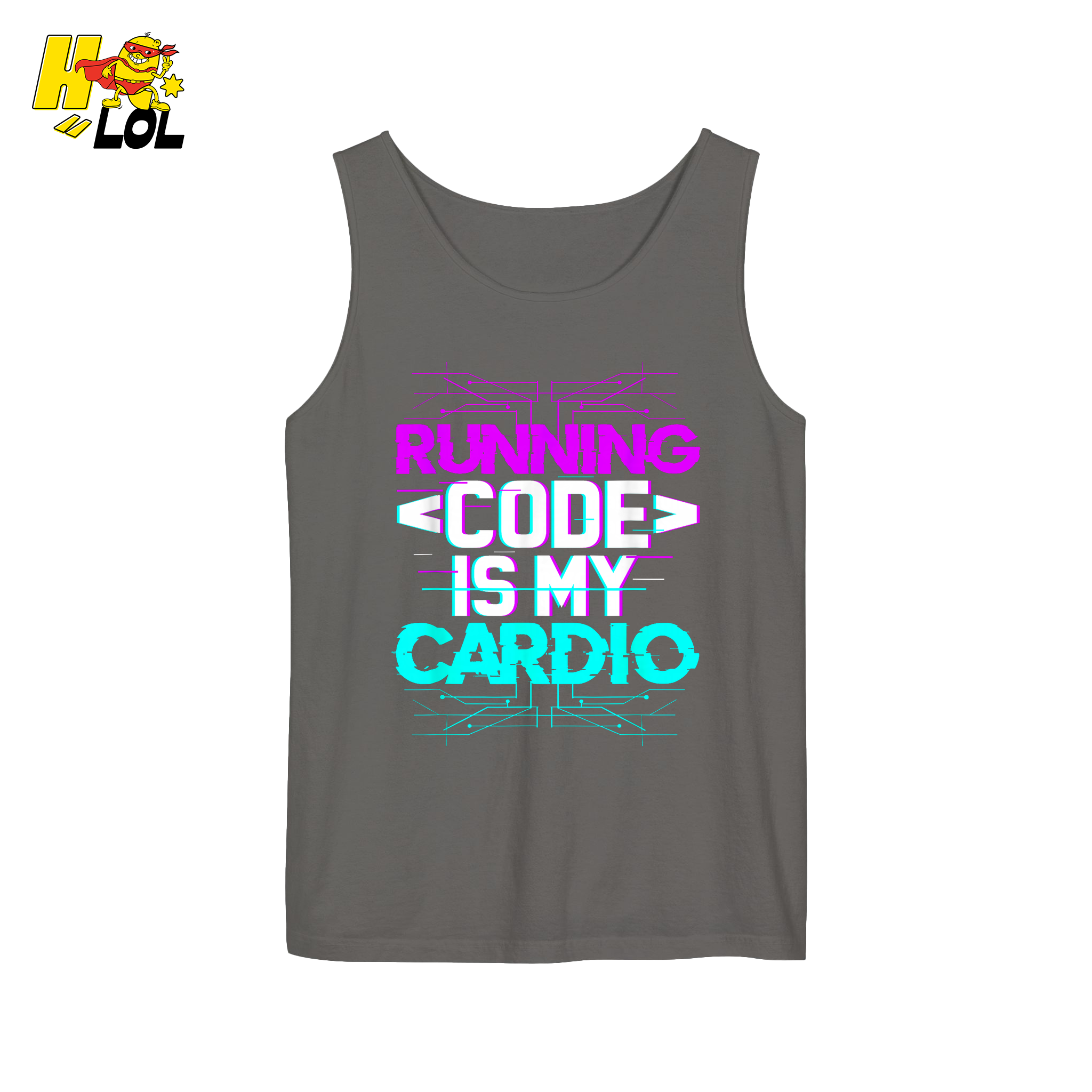 Running Code Is My Cardio Shirt Funny Programmer Neon Shirt - HQLOL
