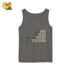 God Guns Trump Freedom Shirt Patriotic Camo Flag Shirt - HQLOL