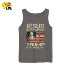 Jesus Is My Savior Trump Is My President Shirt Christian Patriotic - HQLOL