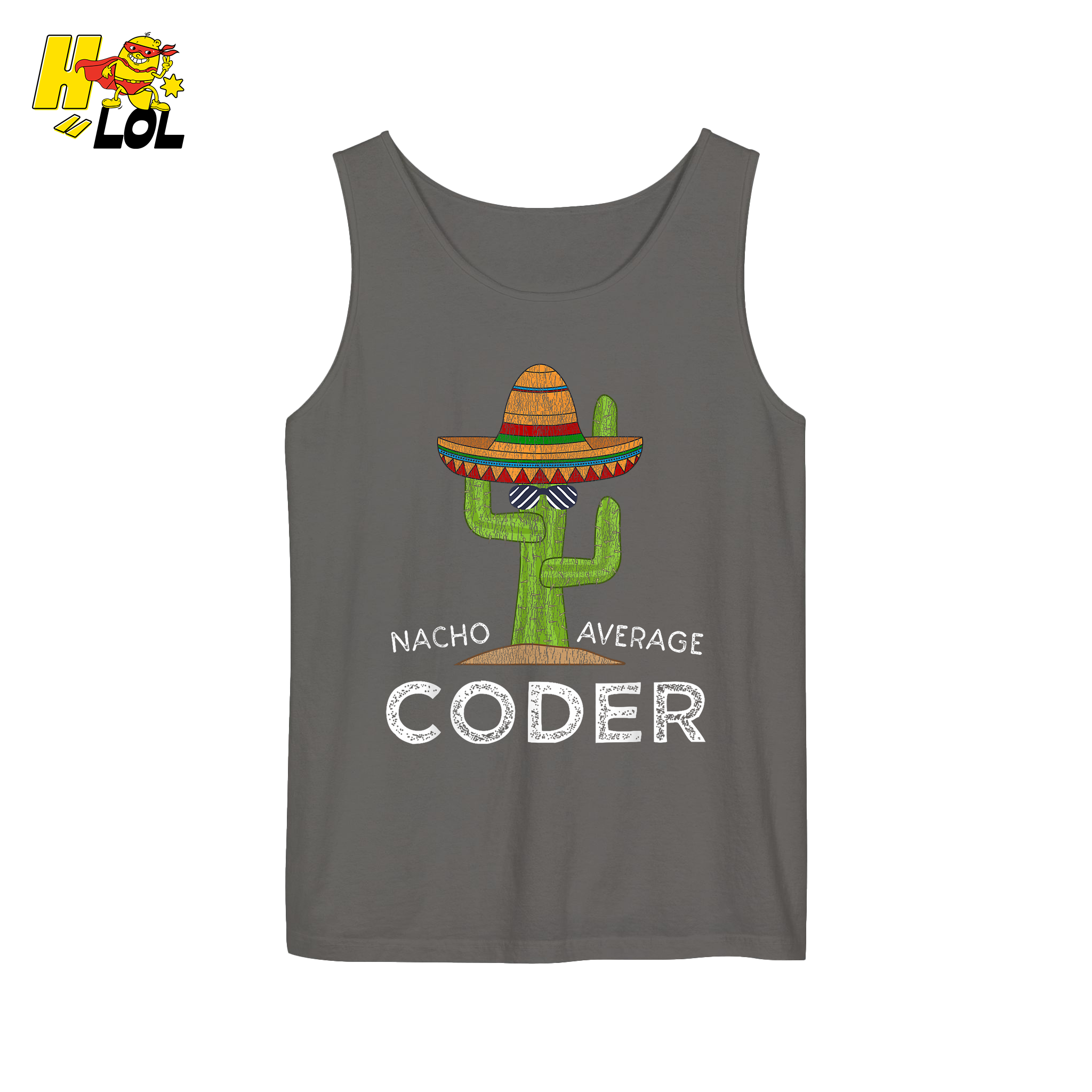 Nacho Average Coder Shirt Funny Programmer Cactus Shirt - HQLOL