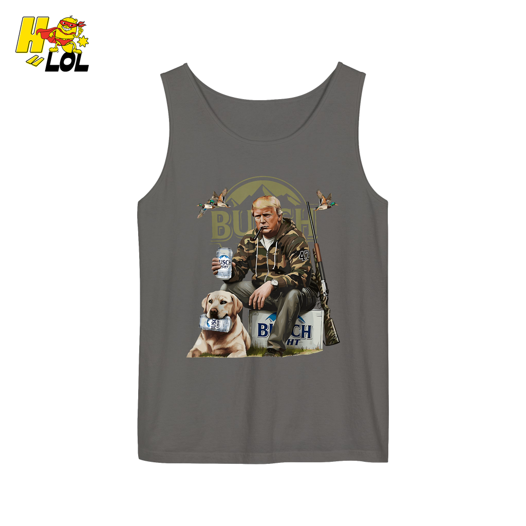 Busch Light Hunting Shirt Funny Deer Camp Dog Camo Shirt - HQLOL