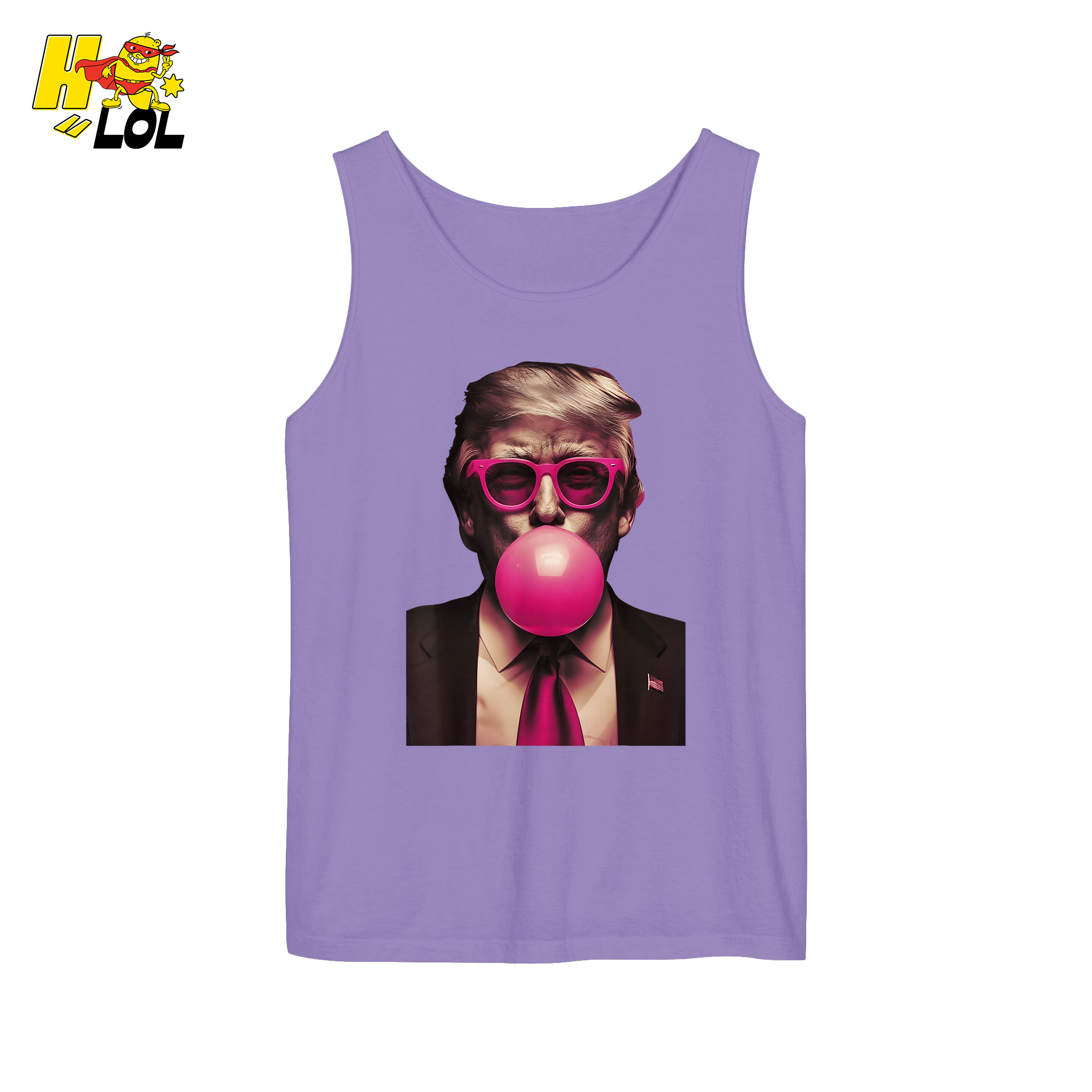 Trump Bubble Gum Pink Glasses Funny Pop Art Viral Meme Shirt - HQLOL