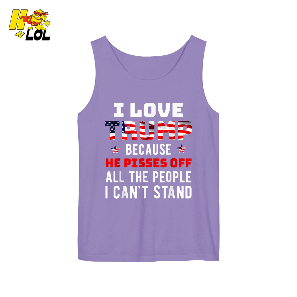 I Love Trump Shirt Funny Patriotic Quote Conservative Shirt - HQLOL