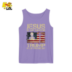 Jesus Is My Savior Trump Is My President Shirt Christian Patriotic - HQLOL