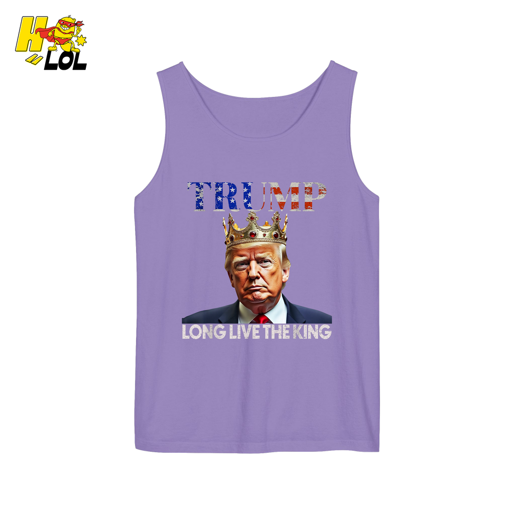 Trump Long Live The King Shirt Crown Patriotic Graphic Shirt - HQLOL