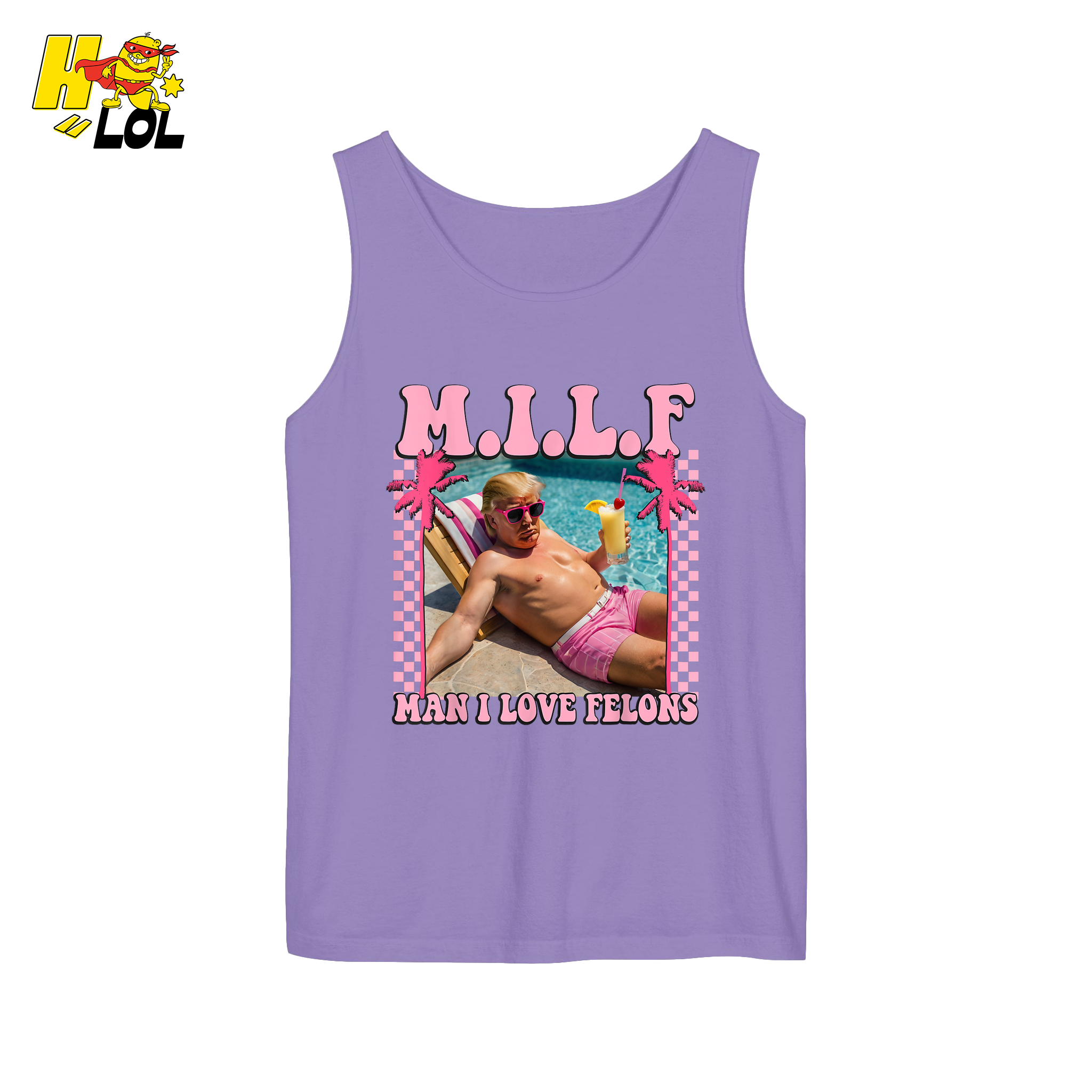 MILF Man I Love Felons Shirt Funny Pink Retro Meme Shirt - HQLOL