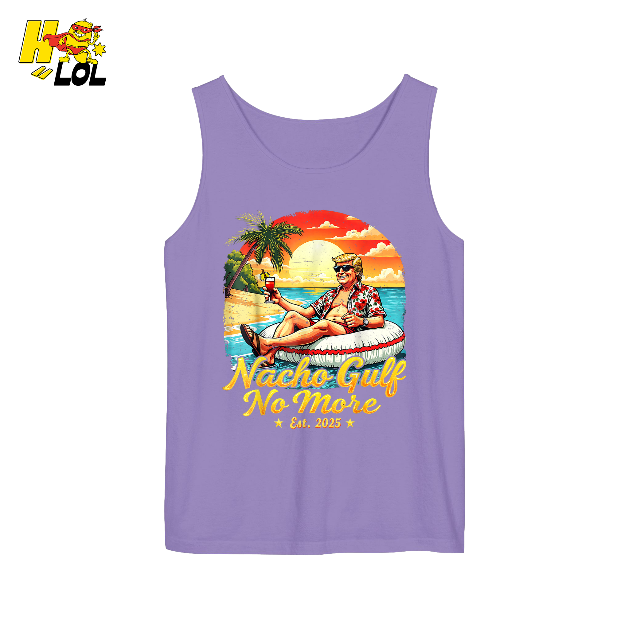 Nacho Gulf No More Shirt Funny Tropical Sunset Beach Graphic - HQLOL