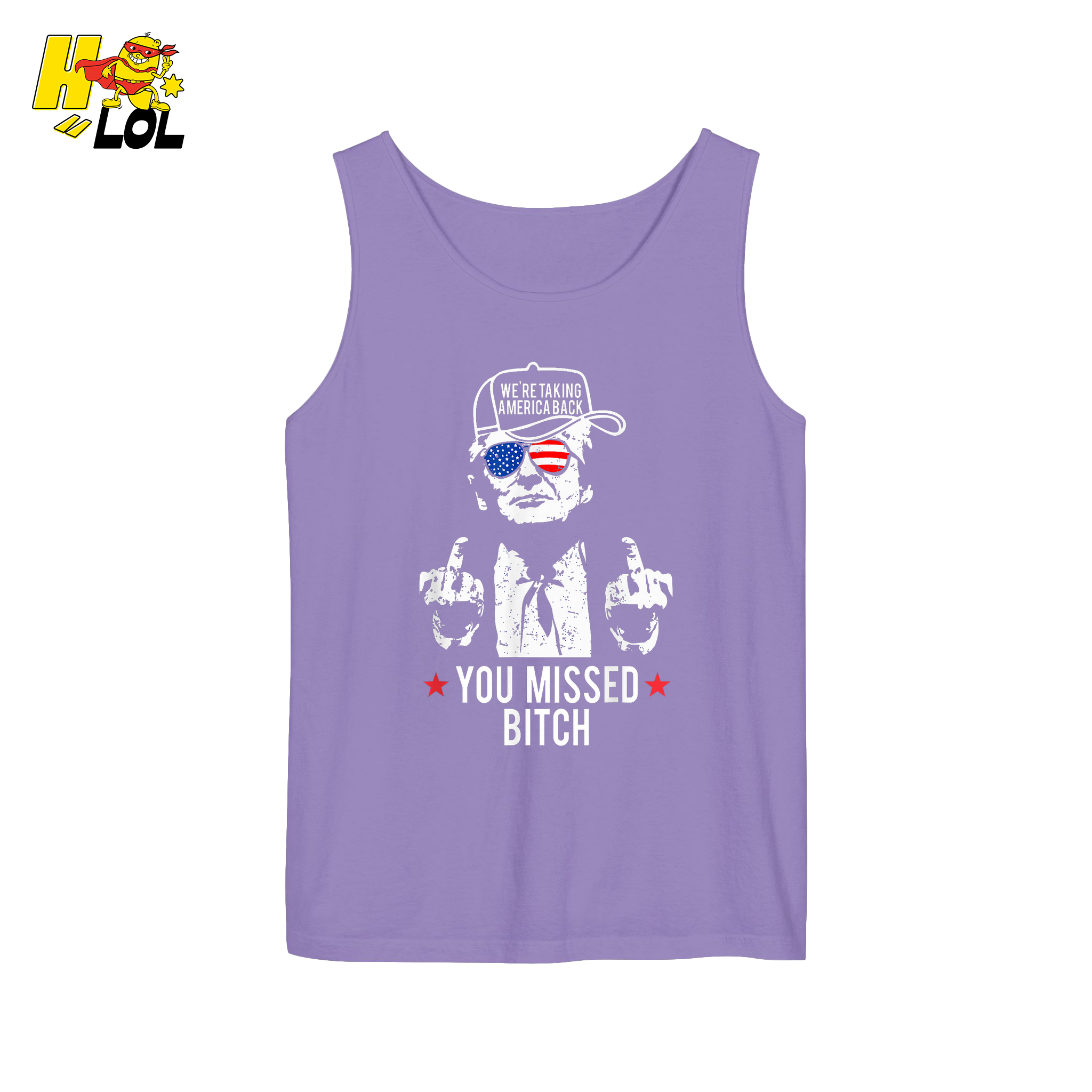 Trump Middle Finger “You Missed Bitch” Shirt – Funny Patriotic Political Gift - HQLOL