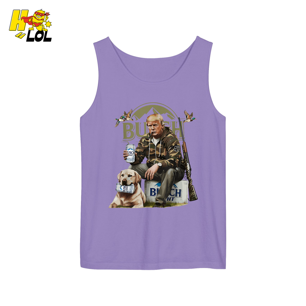 Busch Light Hunting Shirt Funny Deer Camp Dog Camo Shirt - HQLOL