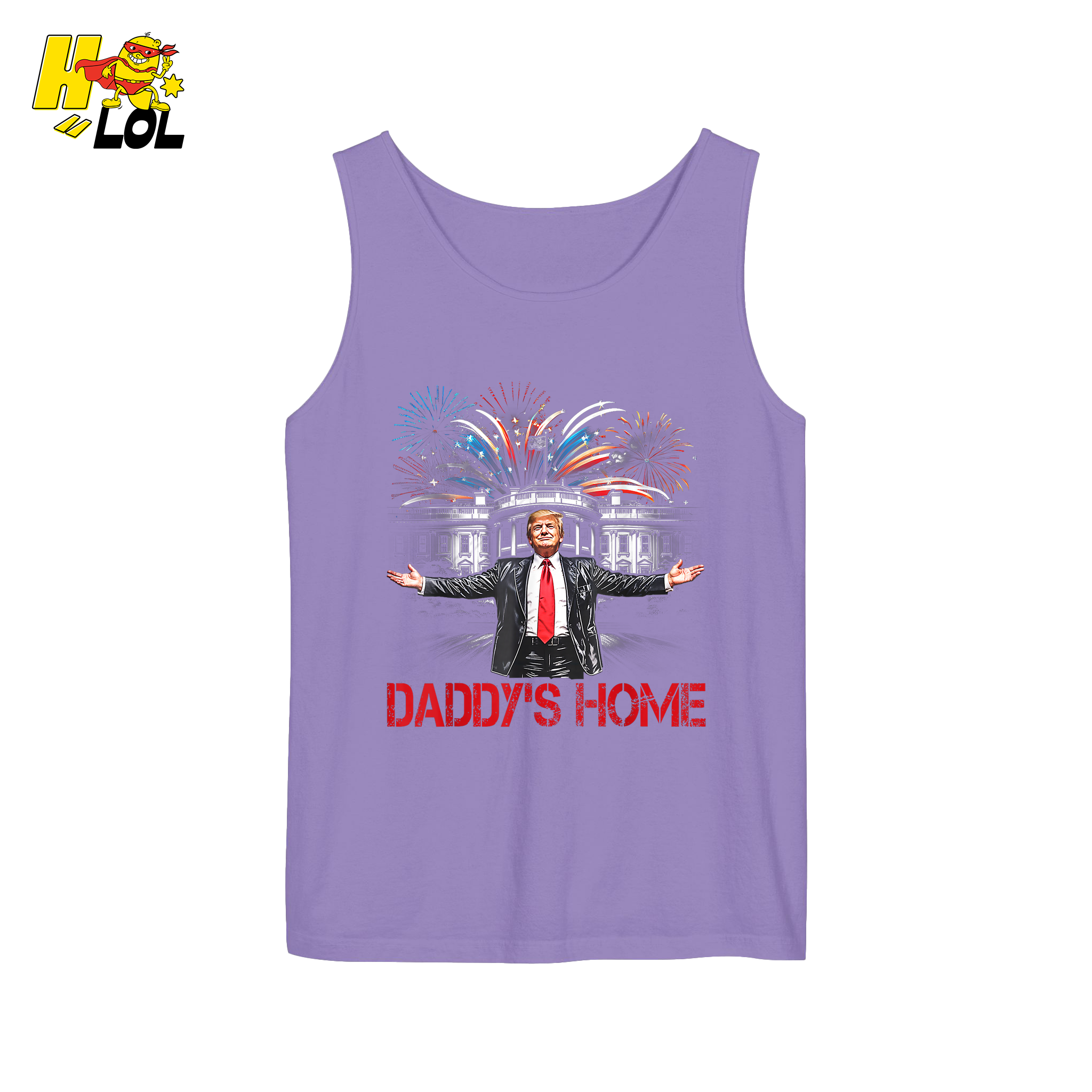 Daddy’s Home Shirt Patriotic Fireworks Political Graphic Shirt - HQLOL