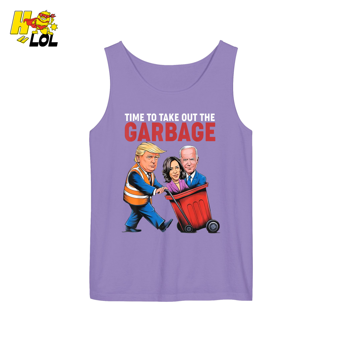 Trump Dumping Biden & Harris “Garbage” Shirt – Funny Political Satire Gift - HQLOL