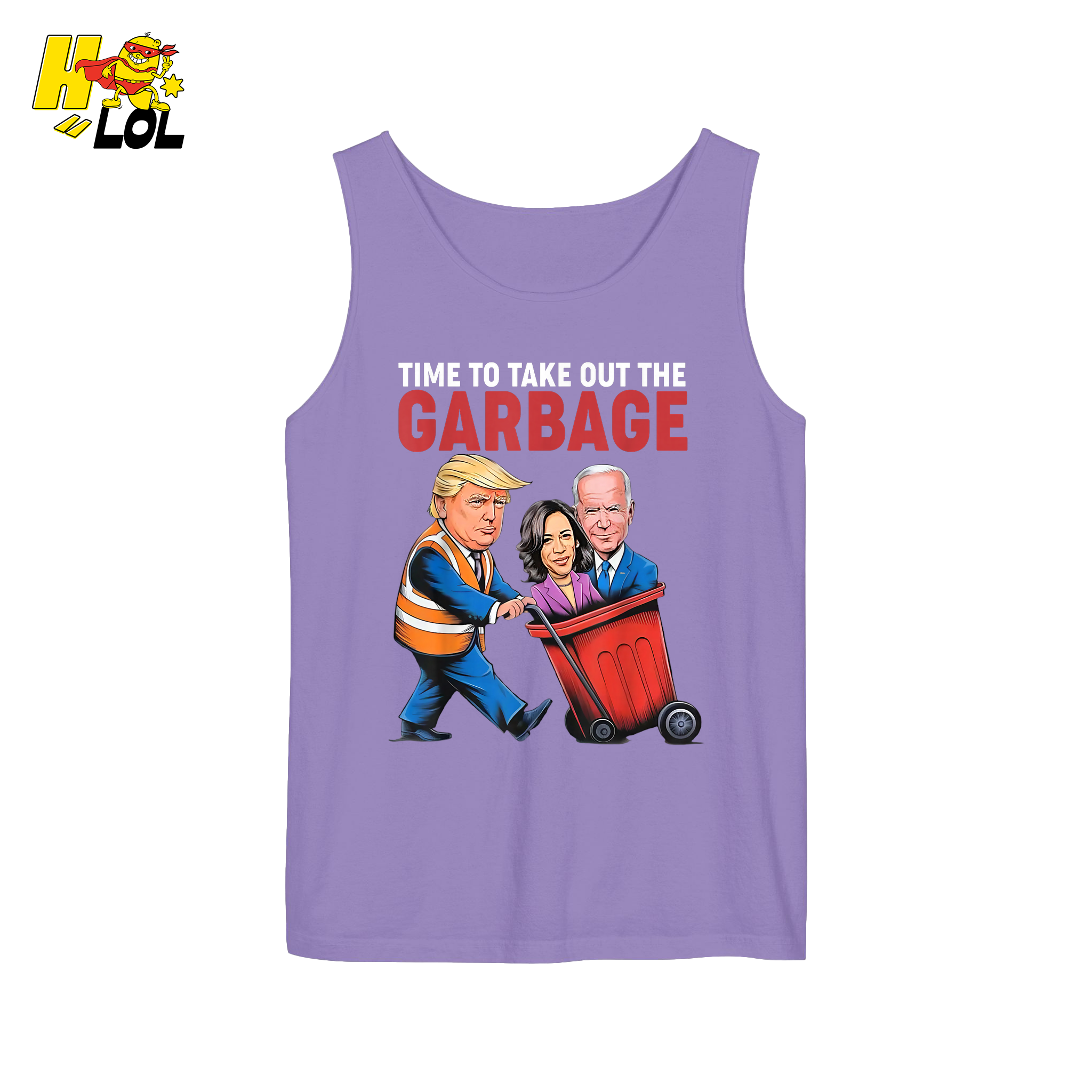 Trump Dumping Biden & Harris “Garbage” Shirt – Funny Political Satire Gift - HQLOL