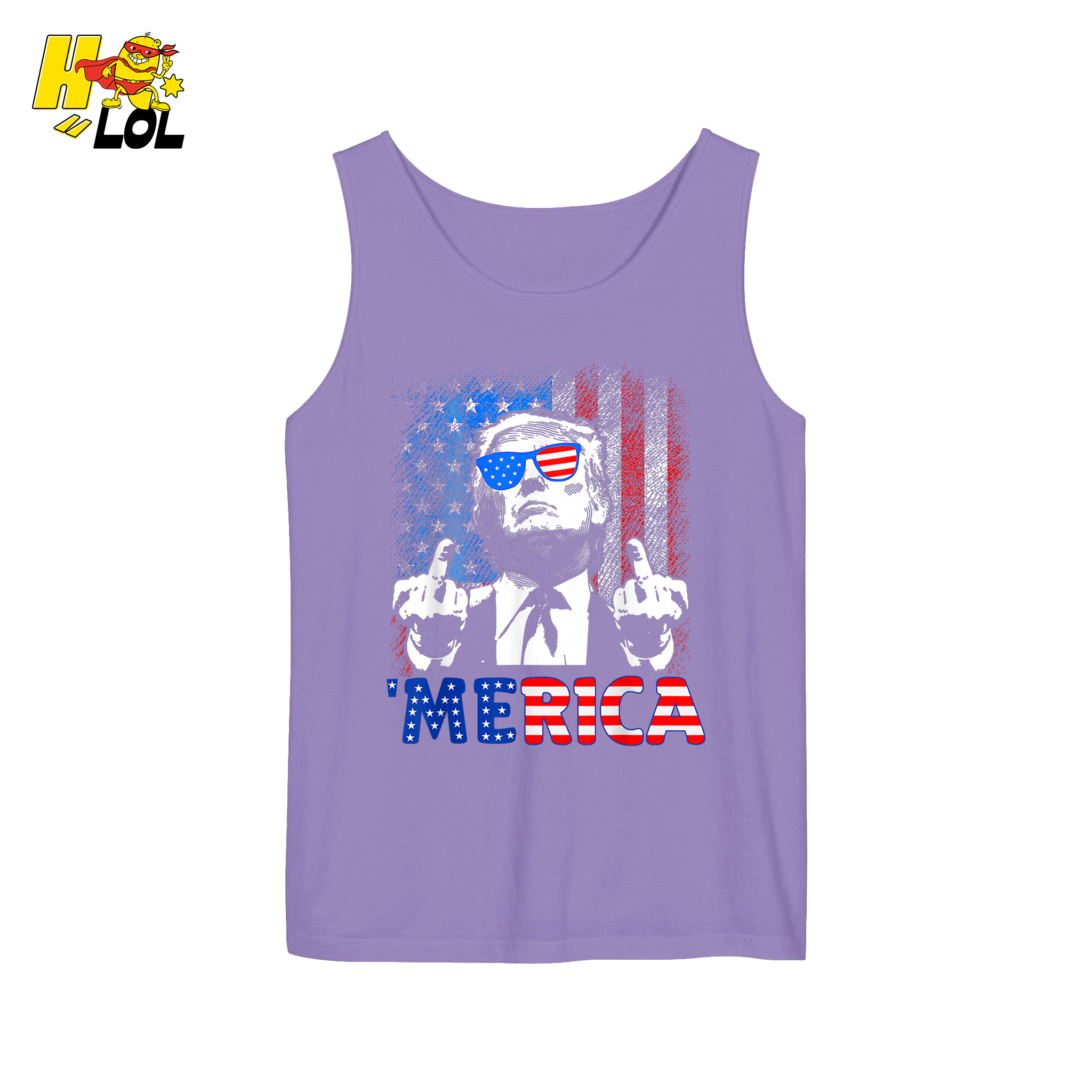 Merica Shirt Funny Patriotic USA Flag Graphic Shirt - HQLOL