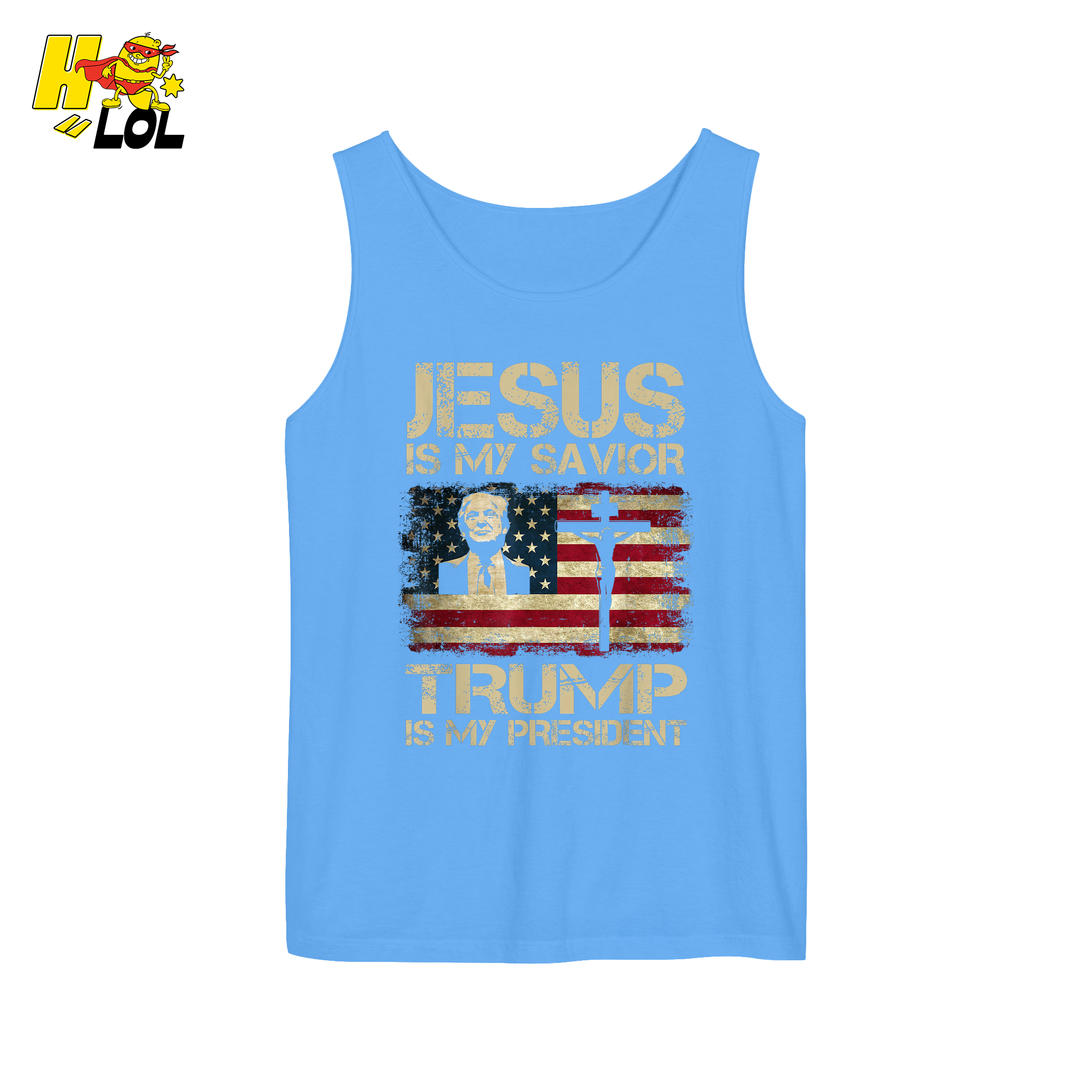 Jesus Is My Savior Trump Is My President Shirt Christian Patriotic - HQLOL