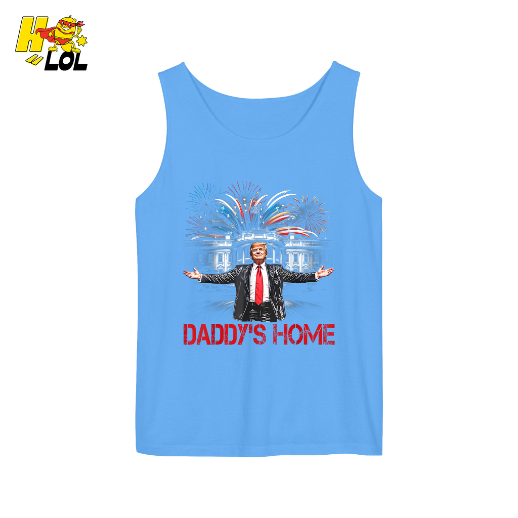 Daddy’s Home Shirt Patriotic Fireworks Political Graphic Shirt - HQLOL