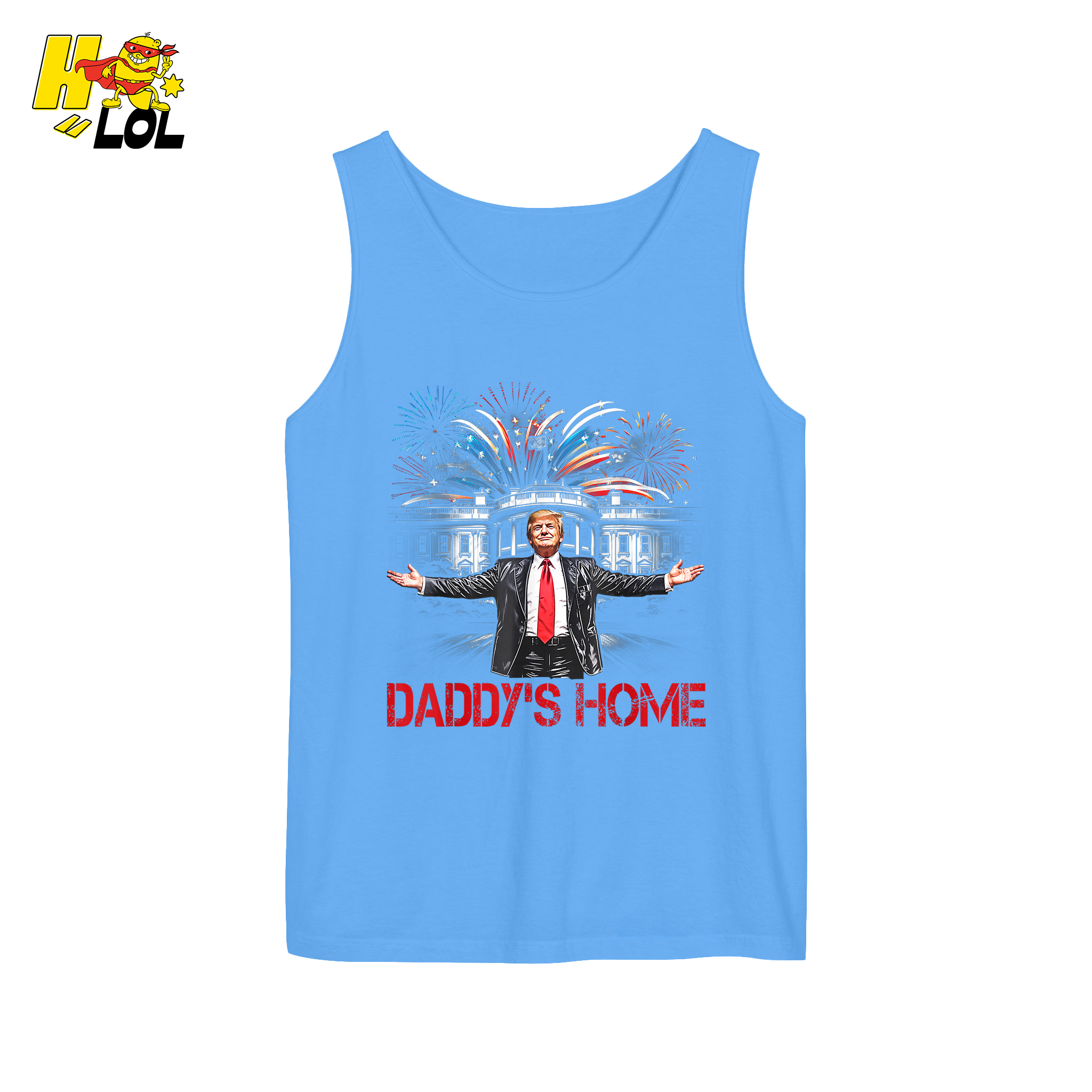 Daddy’s Home Shirt Patriotic Fireworks Political Graphic Shirt - HQLOL