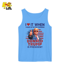 I Love It When I Wake Up Trump Is President Shirt Patriotic Shirt - HQLOL