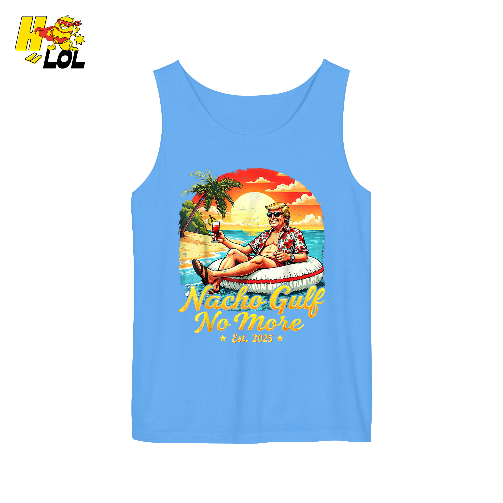 Nacho Gulf No More Shirt Funny Tropical Sunset Beach Graphic - HQLOL