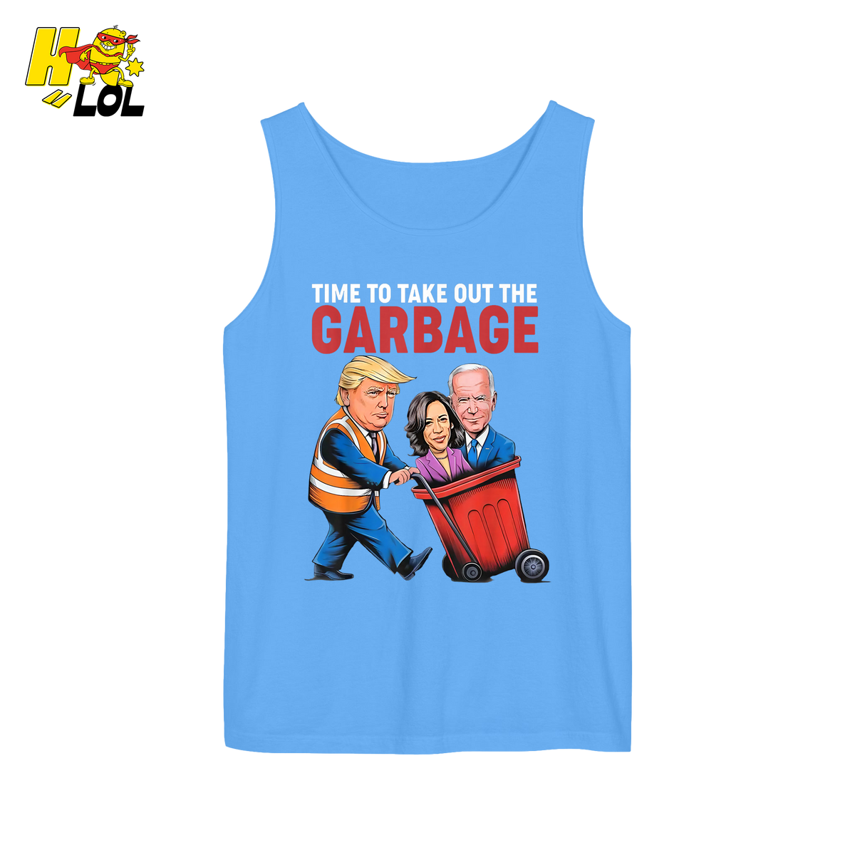Trump Dumping Biden & Harris “Garbage” Shirt – Funny Political Satire Gift - HQLOL