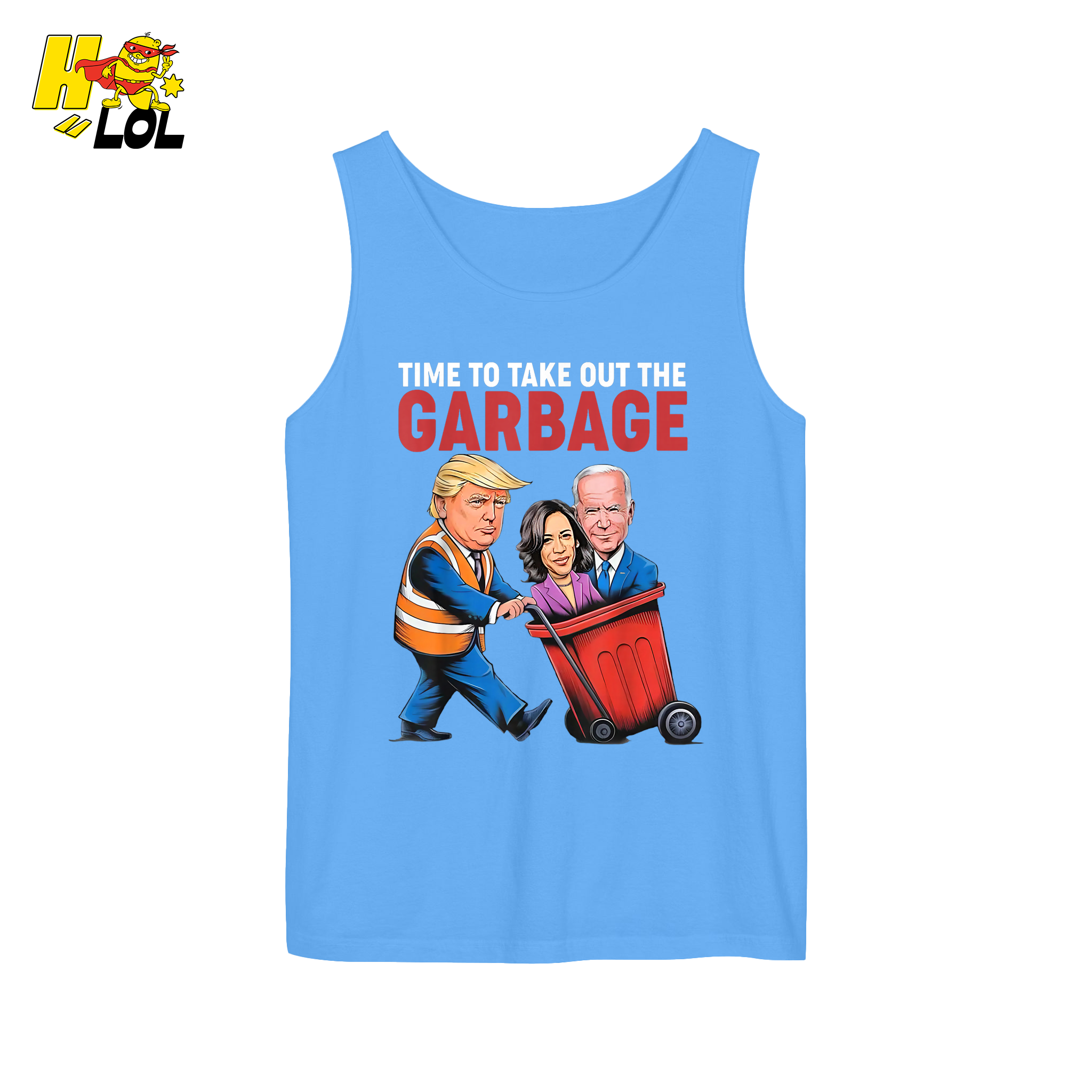 Trump Dumping Biden & Harris “Garbage” Shirt – Funny Political Satire Gift - HQLOL