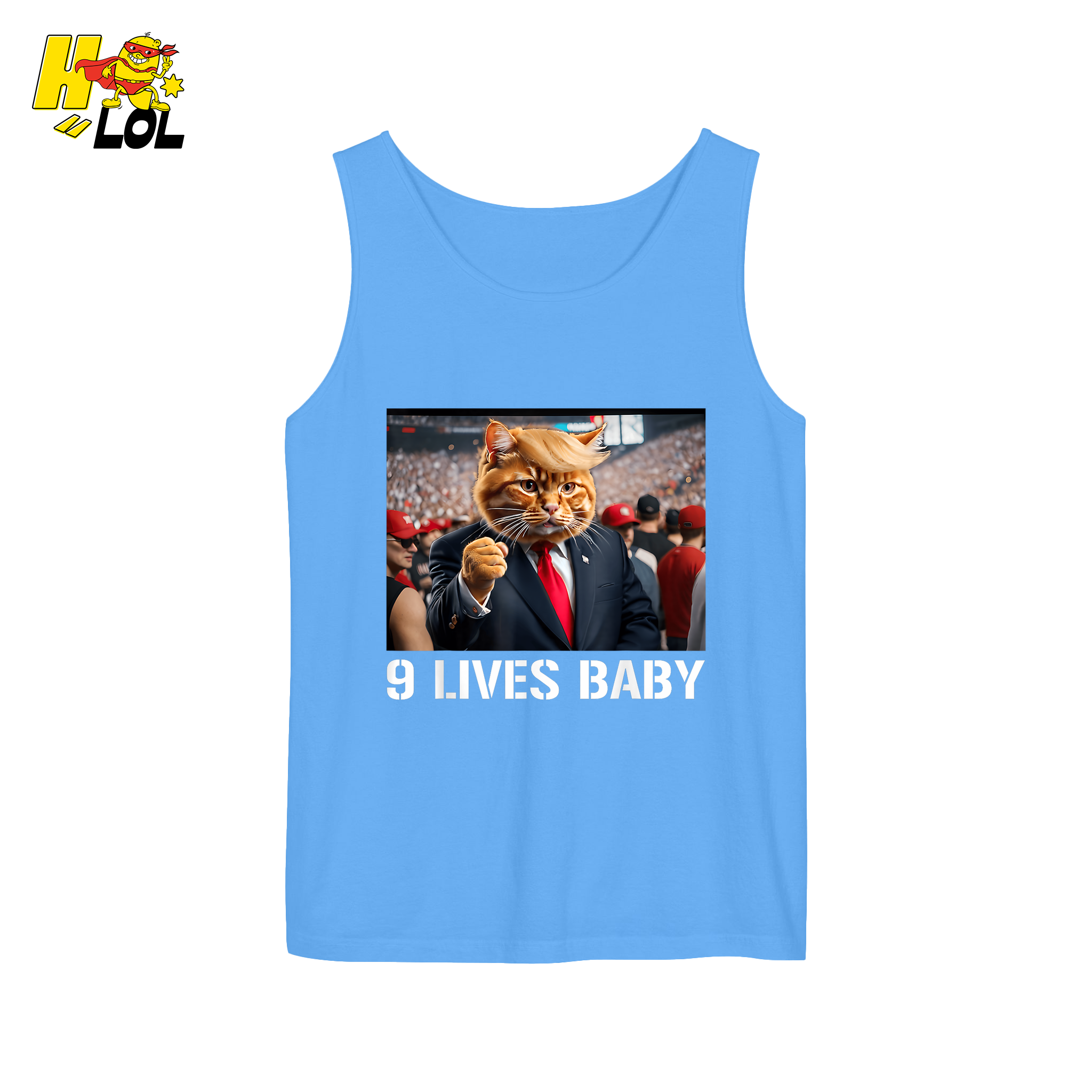 9 Lives Baby Shirt Funny Cat Meme Graphic Shirt - HQLOL