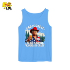 God Is Great Kamala Is Crazy - Trump Beer Patriotic Shirt - HQLOL
