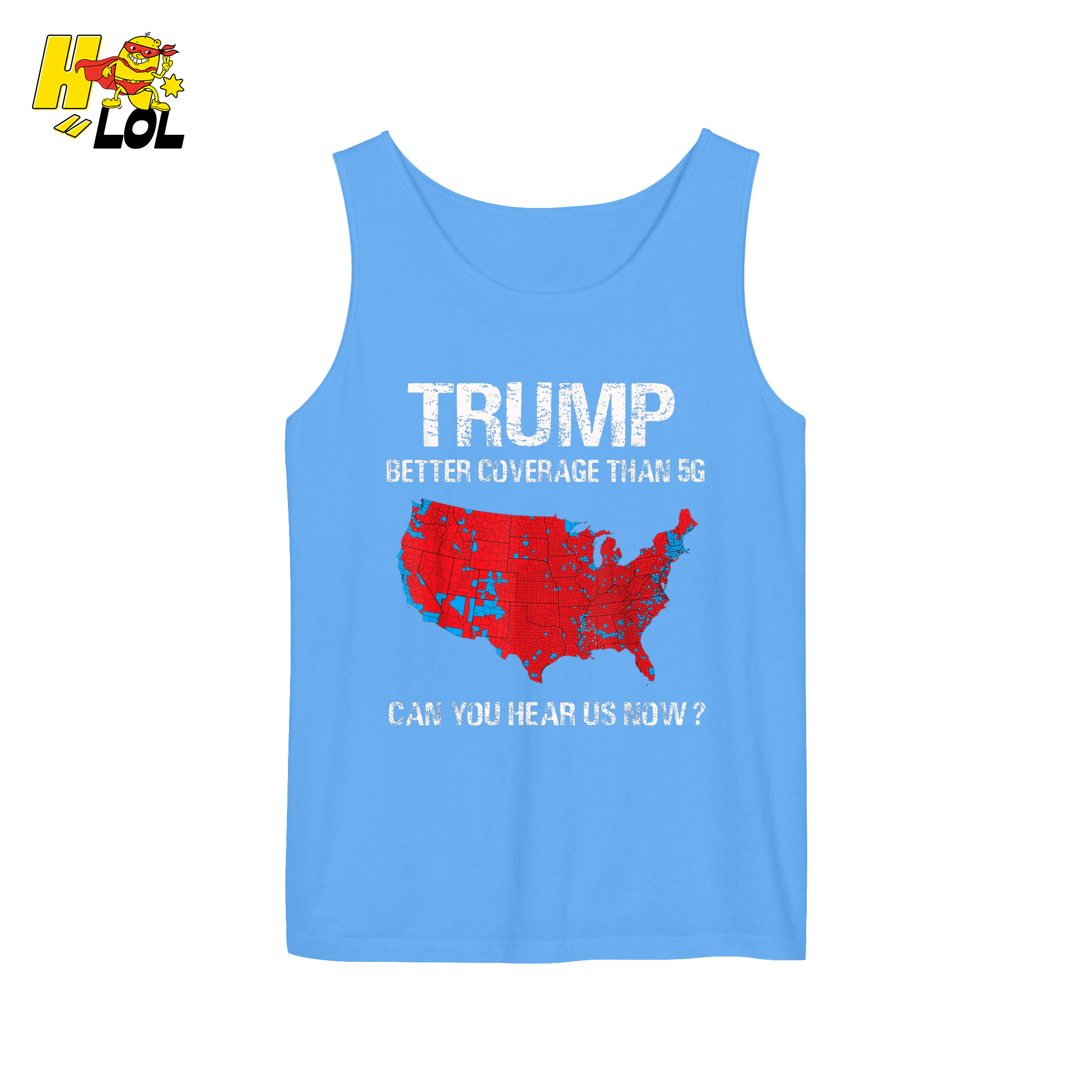 Trump 5G Coverage Map Funny Political Sarcastic Meme Shirt - HQLOL