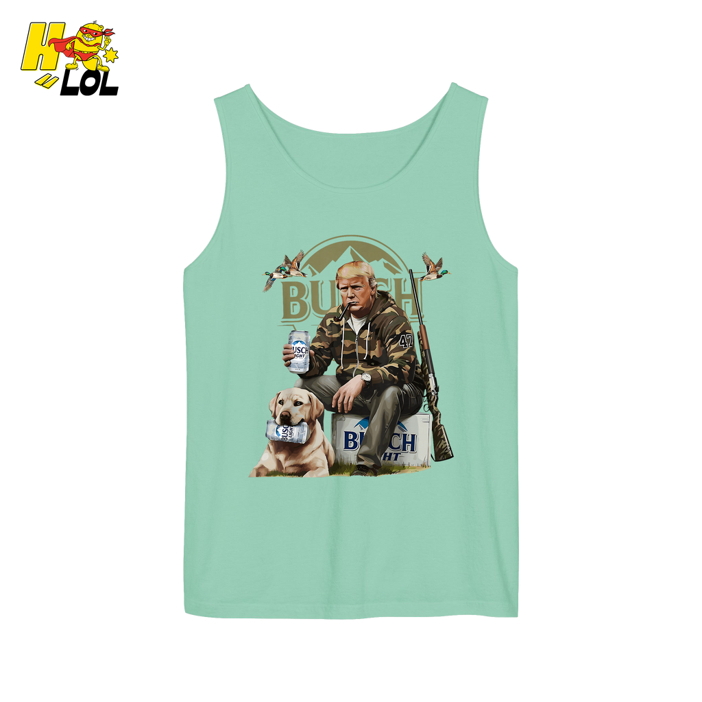 Busch Light Hunting Shirt Funny Deer Camp Dog Camo Shirt - HQLOL