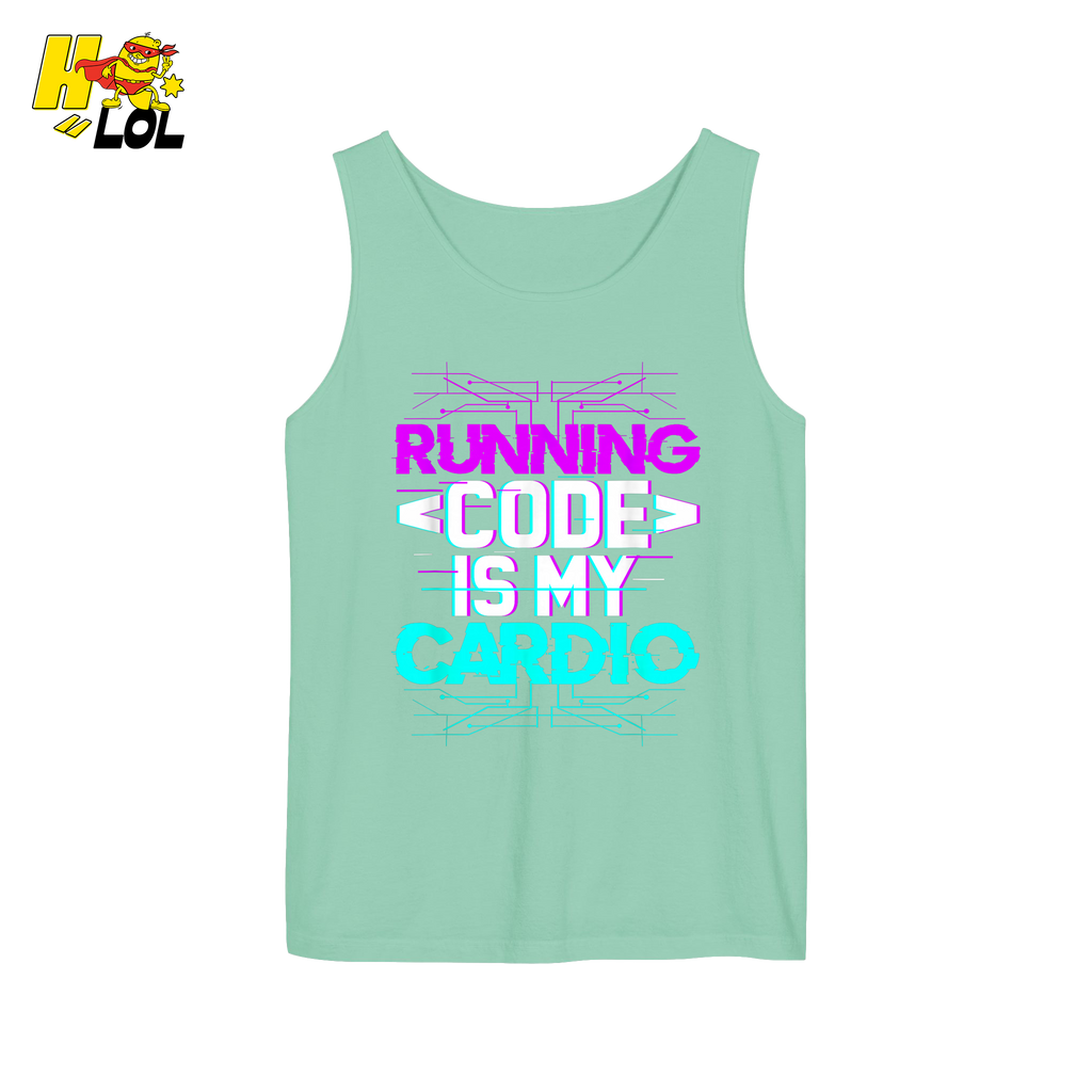 Running Code Is My Cardio Shirt Funny Programmer Neon Shirt - HQLOL