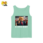 9 Lives Baby Shirt Funny Cat Meme Graphic Shirt - HQLOL