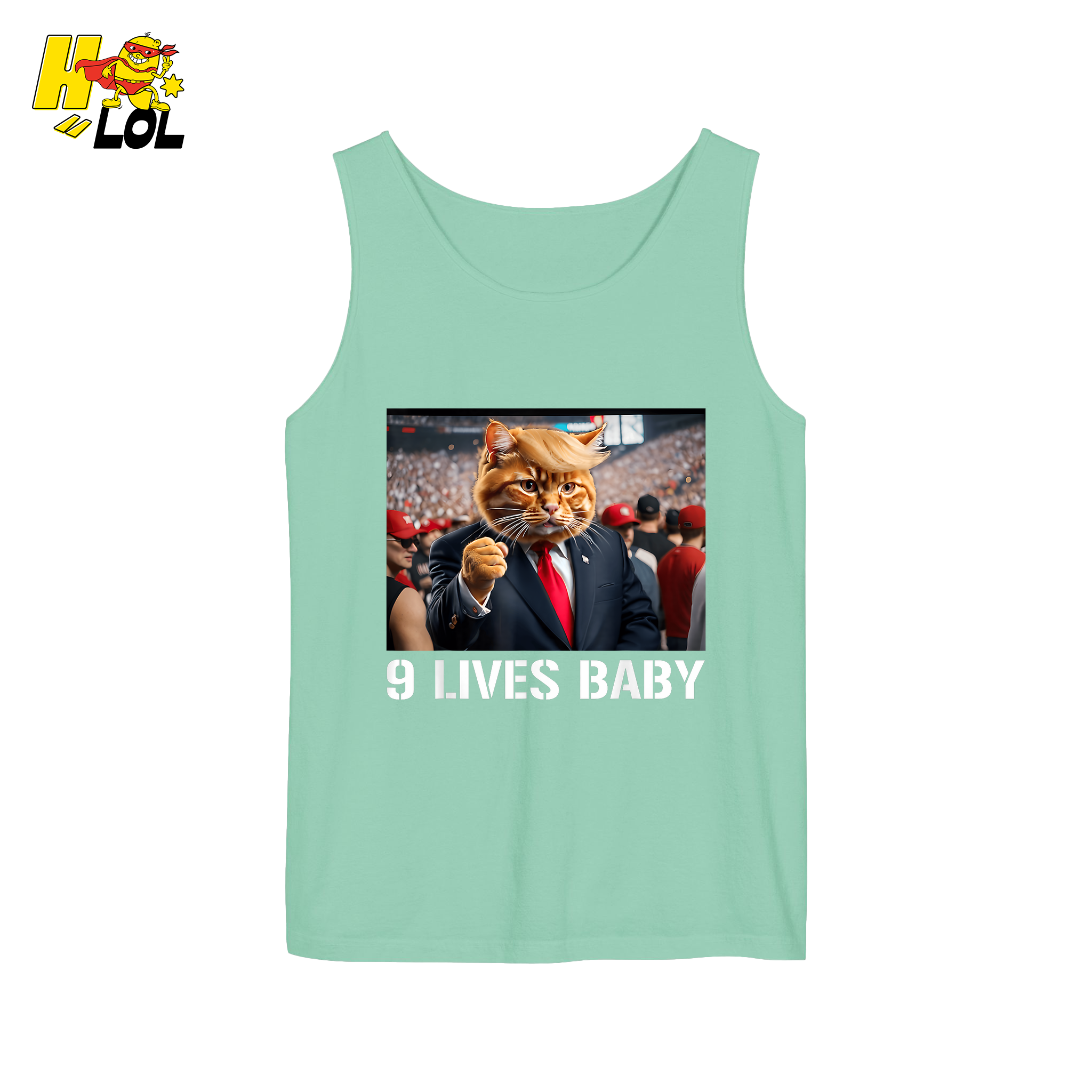 9 Lives Baby Shirt Funny Cat Meme Graphic Shirt - HQLOL
