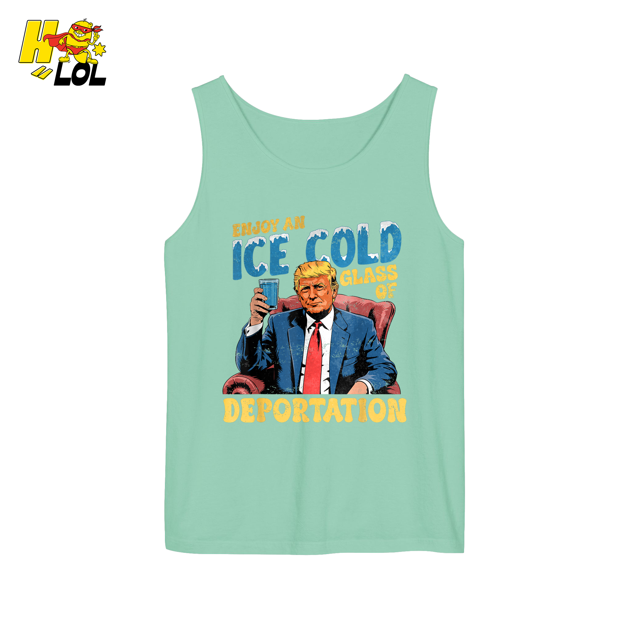 Ice Cold Glass of Deportation Shirt Funny Political Meme Shirt - HQLOL