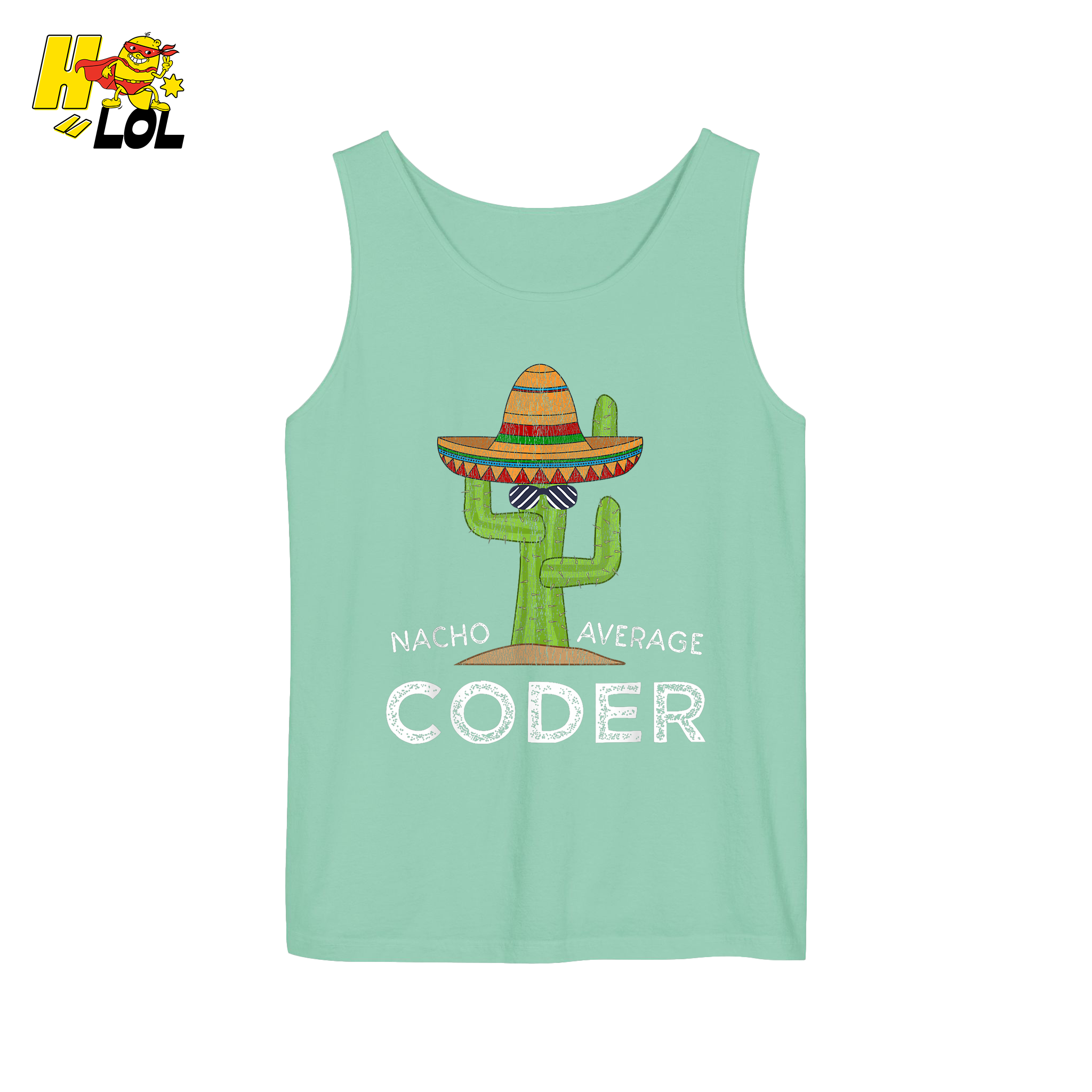 Nacho Average Coder Shirt Funny Programmer Cactus Shirt - HQLOL