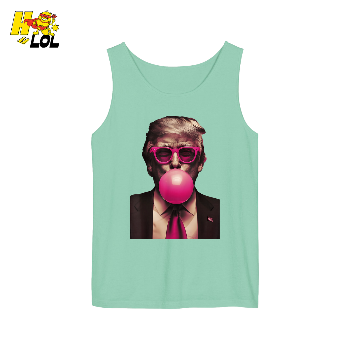Trump Bubble Gum Pink Glasses Funny Pop Art Viral Meme Shirt - HQLOL