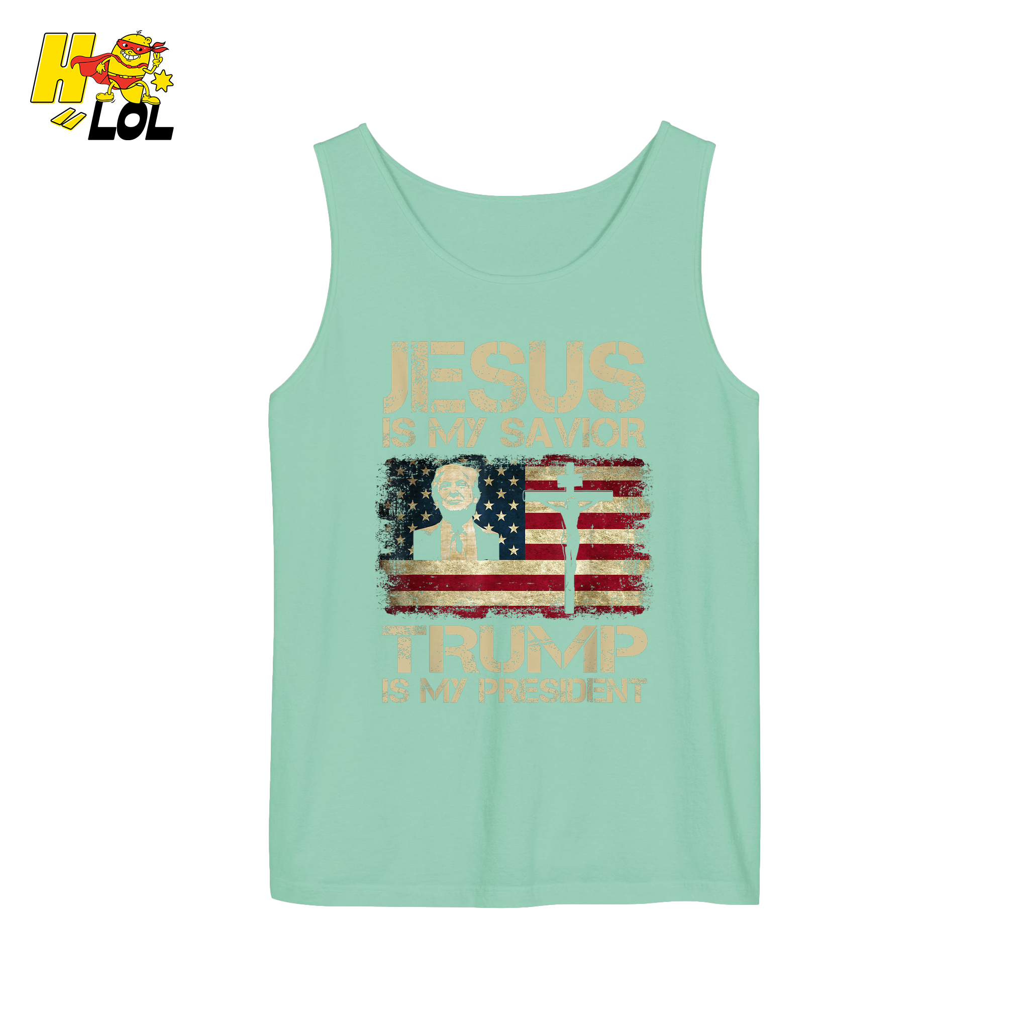 Jesus Is My Savior Trump Is My President Shirt Christian Patriotic - HQLOL