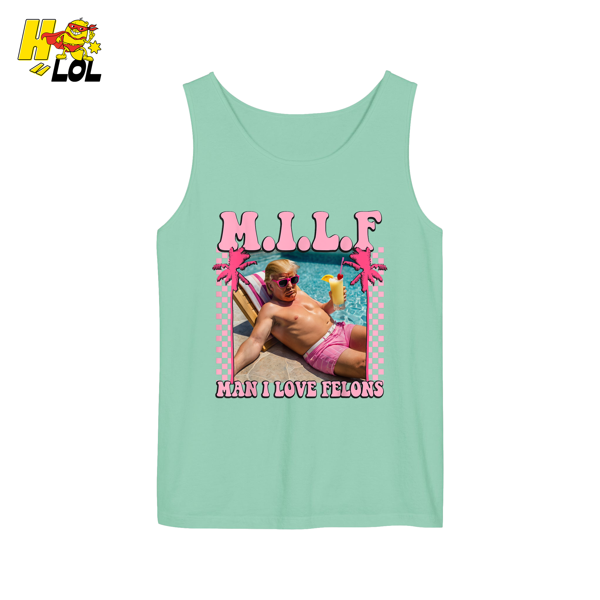 MILF Man I Love Felons Shirt Funny Pink Retro Meme Shirt - HQLOL