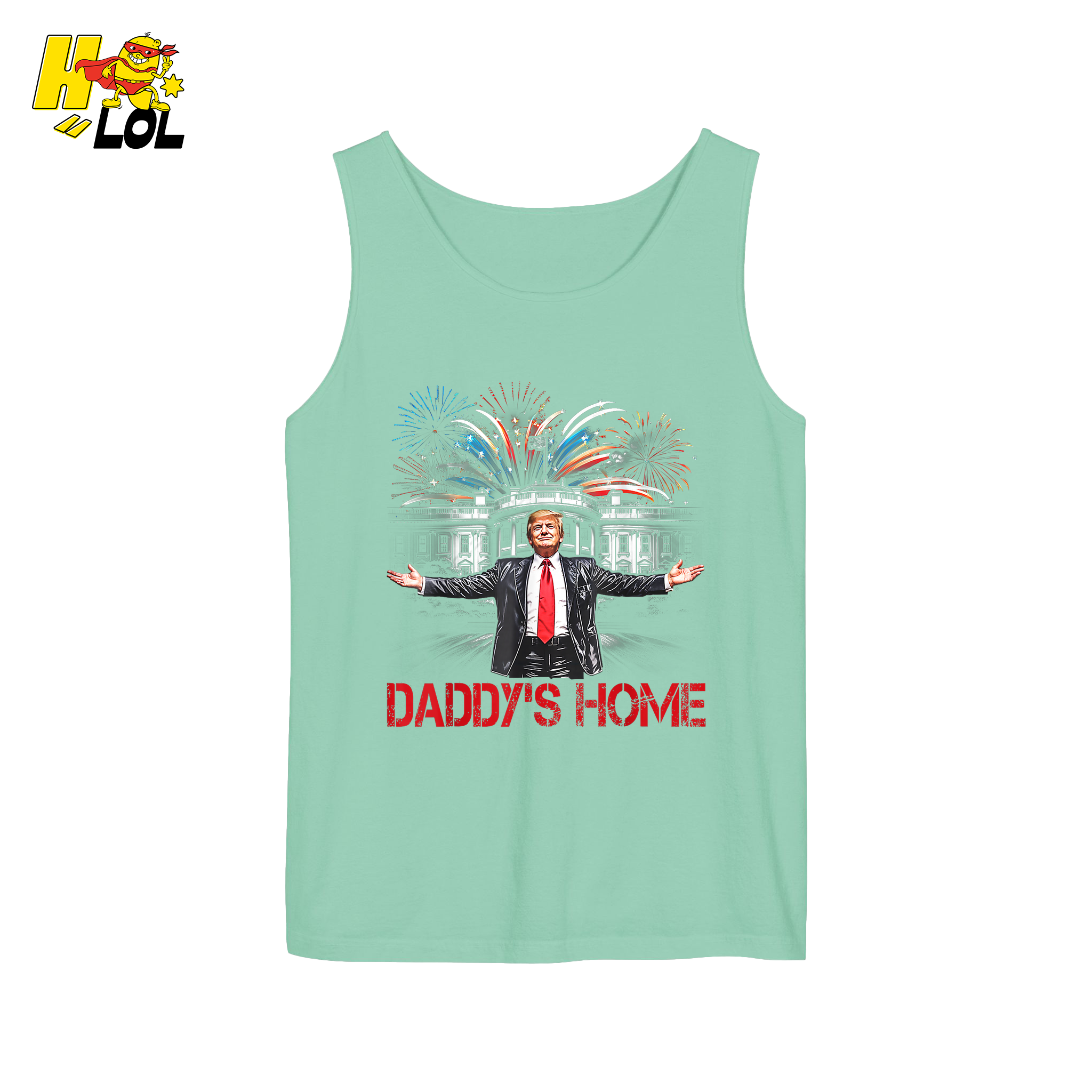 Daddy’s Home Shirt Patriotic Fireworks Political Graphic Shirt - HQLOL