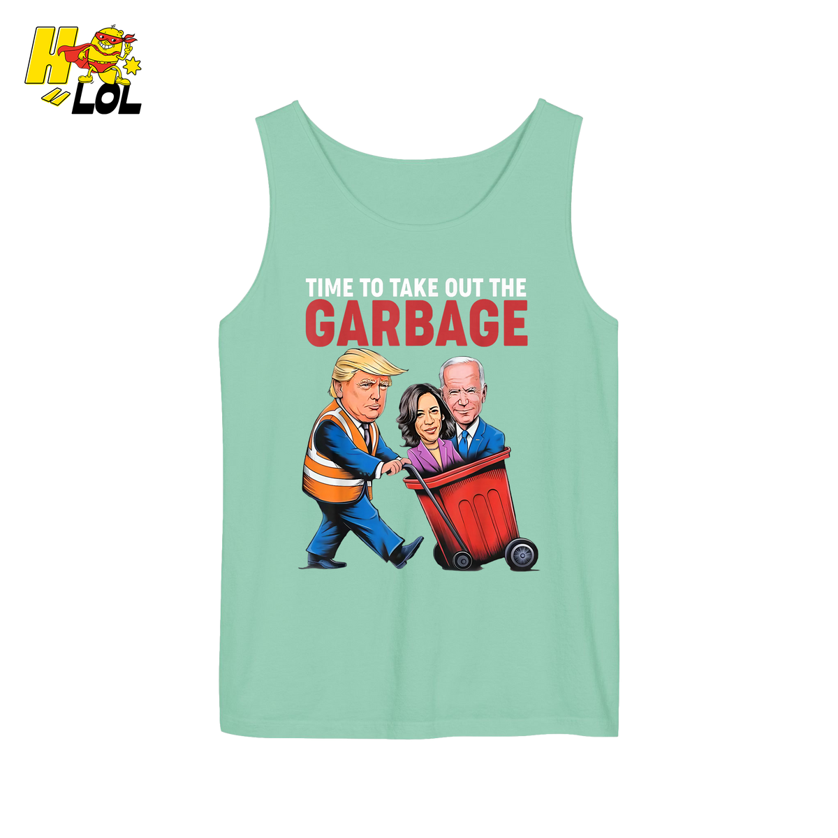 Trump Dumping Biden & Harris “Garbage” Shirt – Funny Political Satire Gift - HQLOL