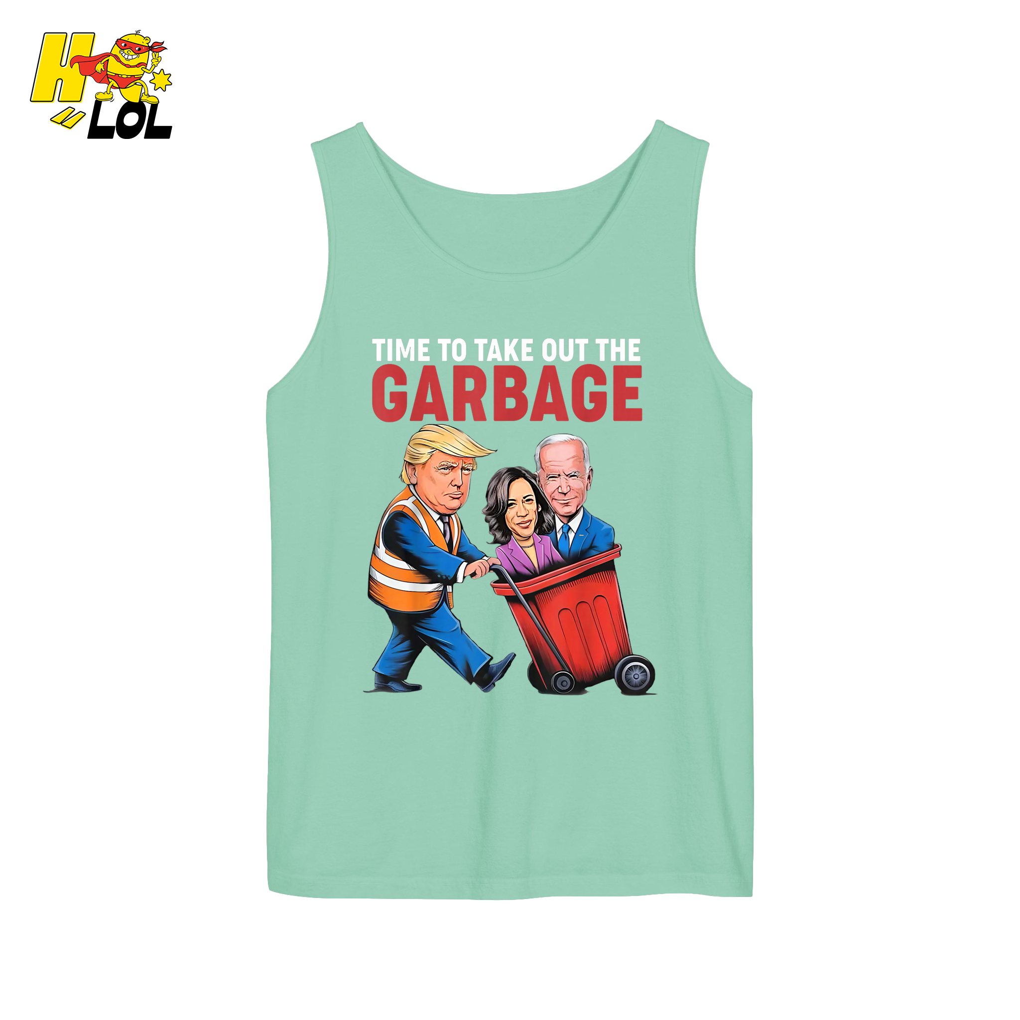 Trump Dumping Biden & Harris “Garbage” Shirt – Funny Political Satire Gift - HQLOL