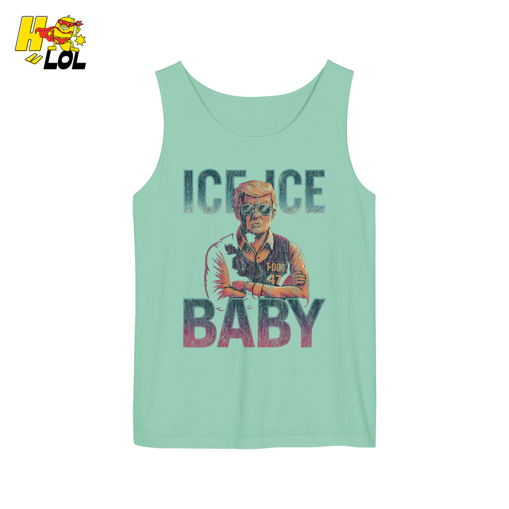 Ice Ice Baby Shirt Funny Meme Graphic Distressed Shirt - HQLOL