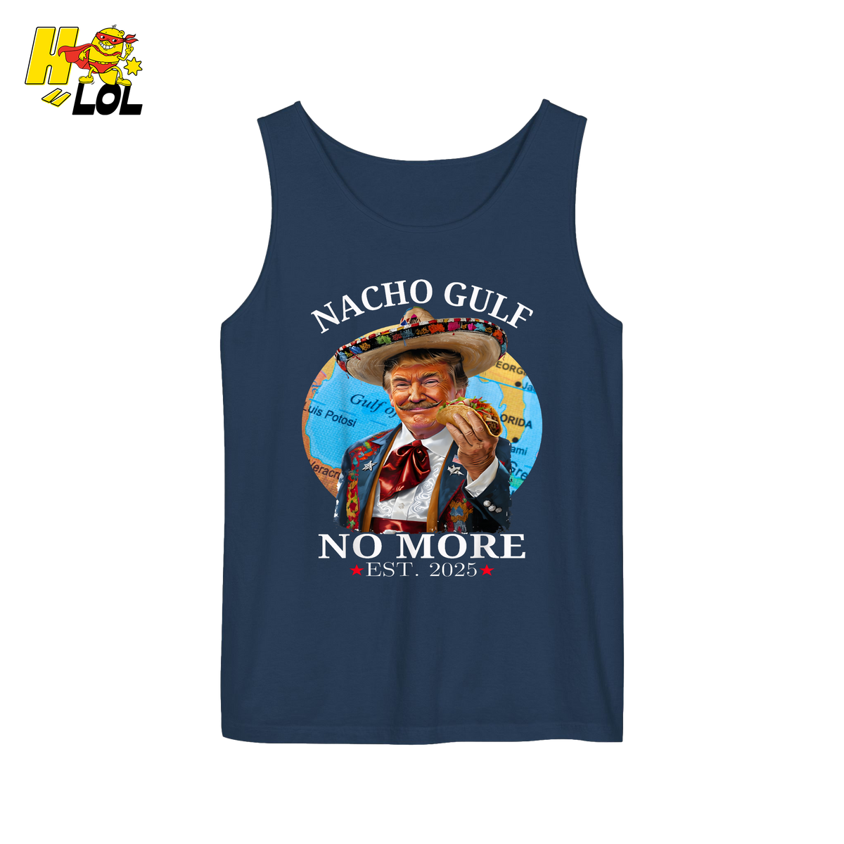 Nacho Gulf No More Shirt Funny Taco Sombrero Graphic Shirt - HQLOL