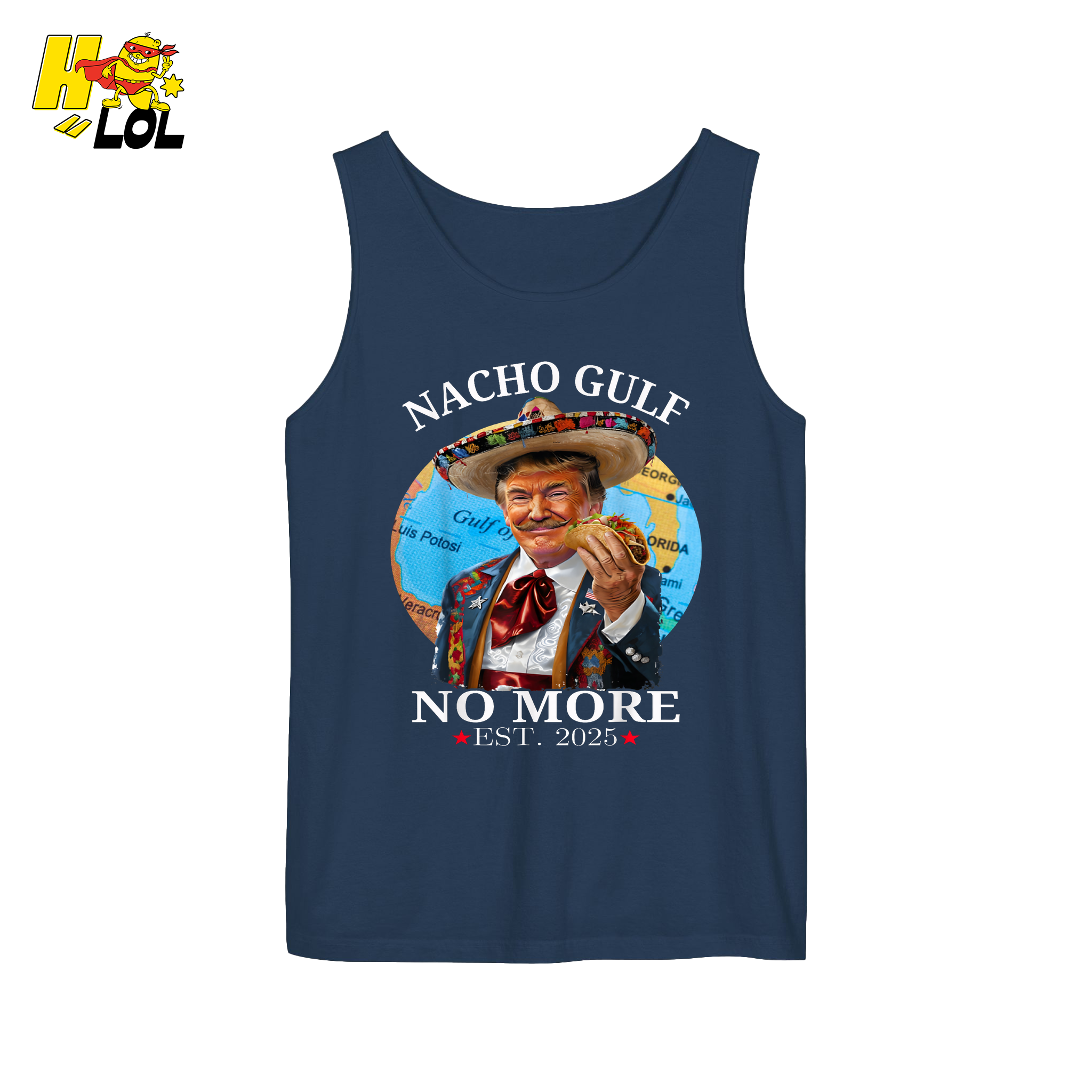 Nacho Gulf No More Shirt Funny Taco Sombrero Graphic Shirt - HQLOL