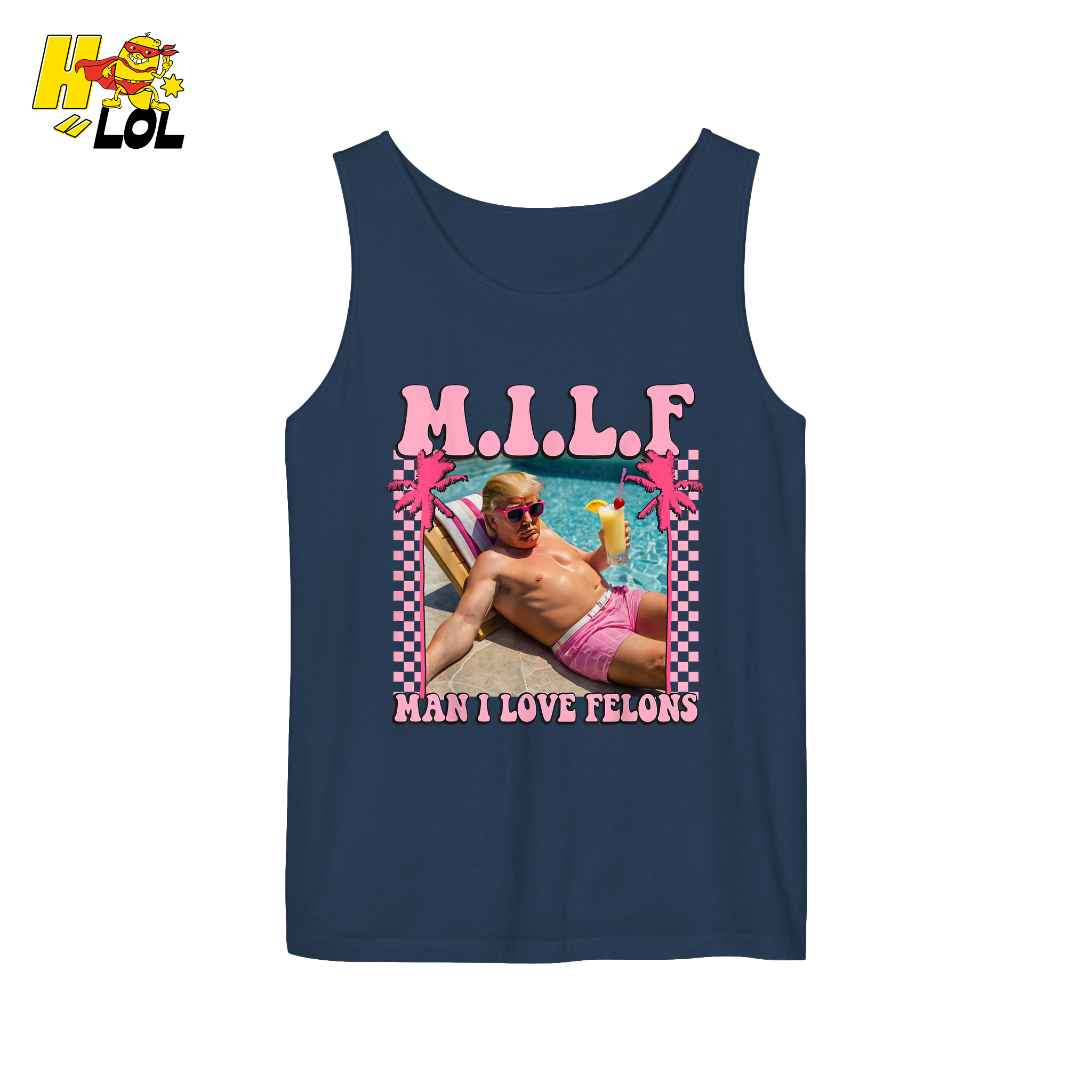 MILF Man I Love Felons Shirt Funny Pink Retro Meme Shirt - HQLOL