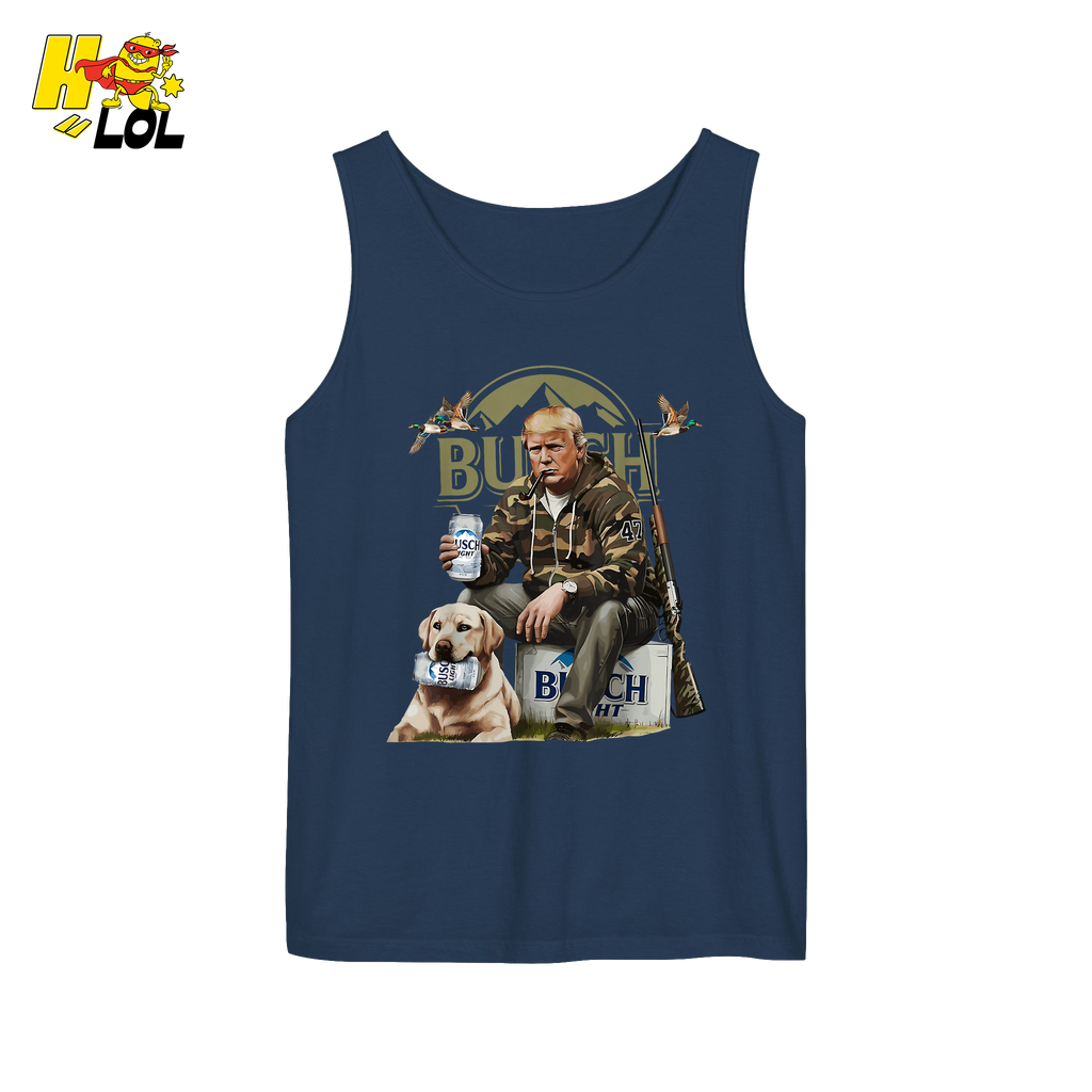 Busch Light Hunting Shirt Funny Deer Camp Dog Camo Shirt - HQLOL