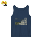 God Guns Trump Freedom Shirt Patriotic Camo Flag Shirt - HQLOL
