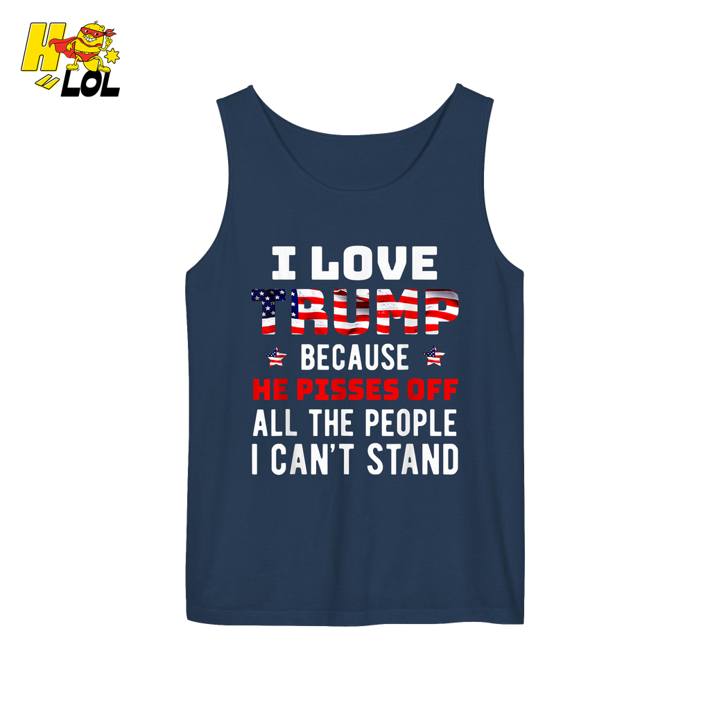 I Love Trump Shirt Funny Patriotic Quote Conservative Shirt - HQLOL