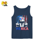 Merica Shirt Funny Patriotic USA Flag Graphic Shirt - HQLOL