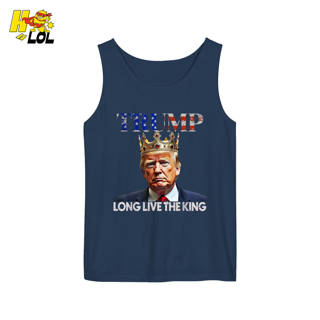 Trump Long Live The King Shirt Crown Patriotic Graphic Shirt - HQLOL