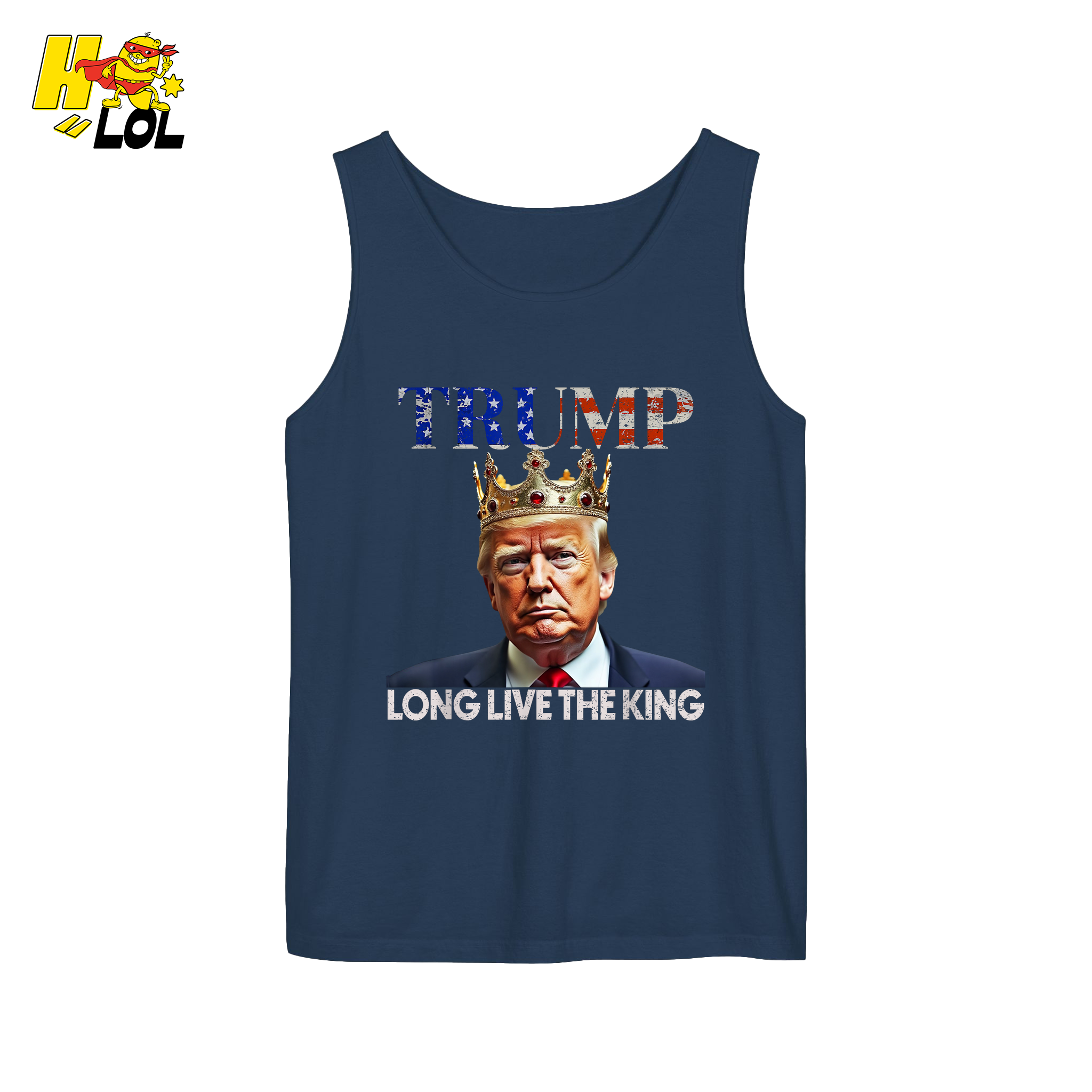 Trump Long Live The King Shirt Crown Patriotic Graphic Shirt - HQLOL